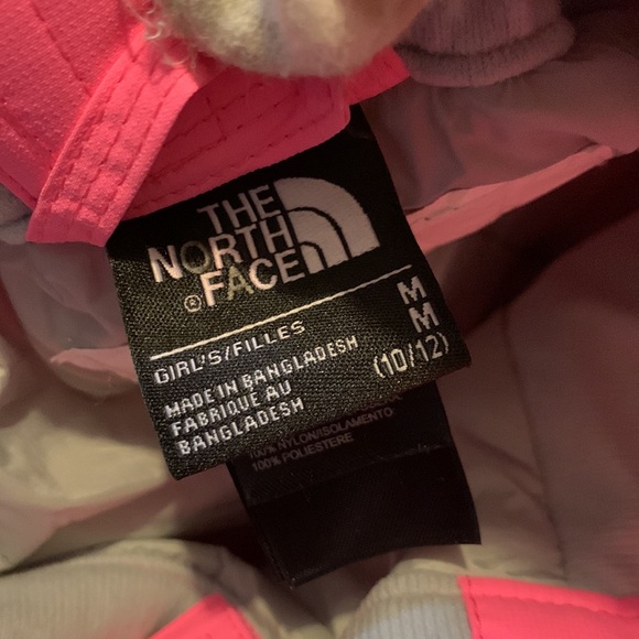 NWT The North Face Girls Snowquest Suspender Pants, Pink, Medium - Picture 9 of 16
